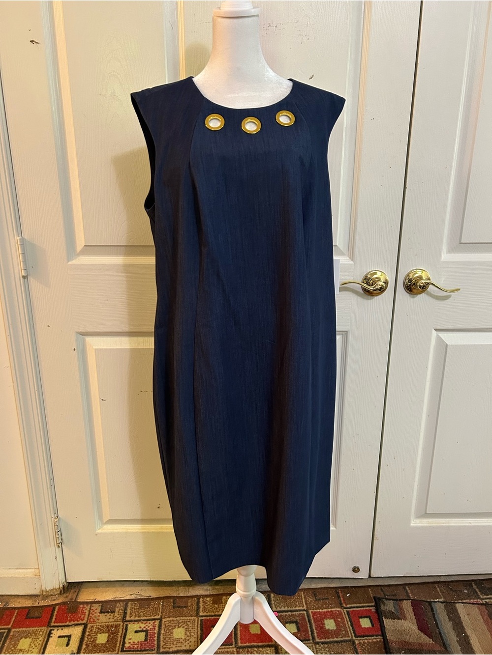 NWT Calvin Klein blue tank dress, 16W
